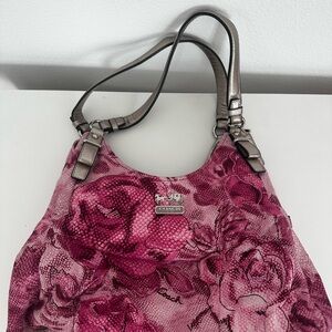 Limited Edition Coach Pink Floral Shoulder Bag